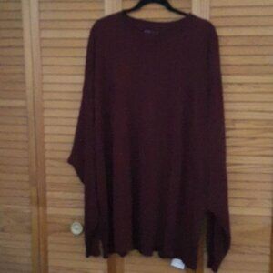 Russell NWOT Maroon Long Sleeve TShirt Size 4XL